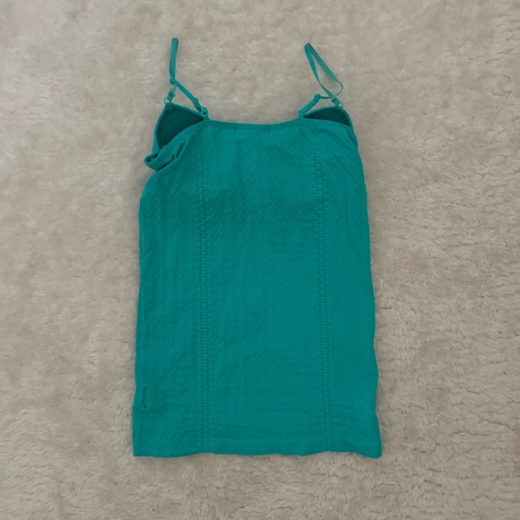 blue bodycon tank top - Picture 2 of 4